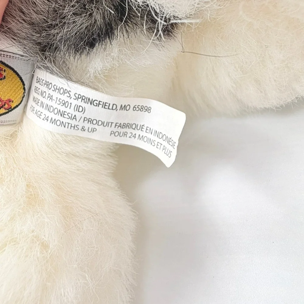 Bass Pro Shops Sasha Husky Plush Stuffed Animal Kids Grey White Realistic